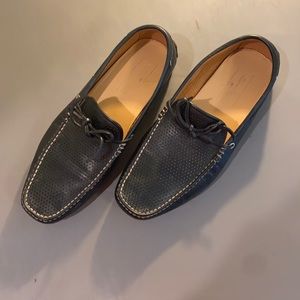Santoni Toft Perforated Driving Shoes/Mocassins